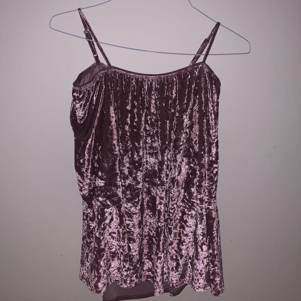 Pink Velvet Top